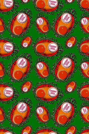 小清新时尚印花华亿平台图片