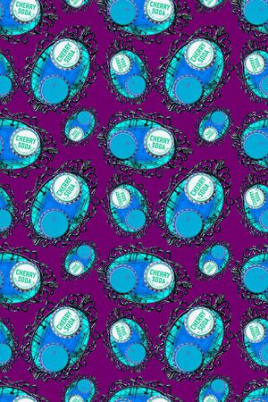 小清新时尚印花华亿平台图片