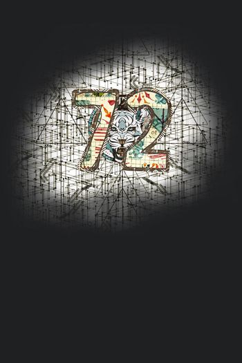 455196-创意时尚数字72欧美风