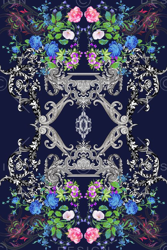 欧式印花华亿平台图片