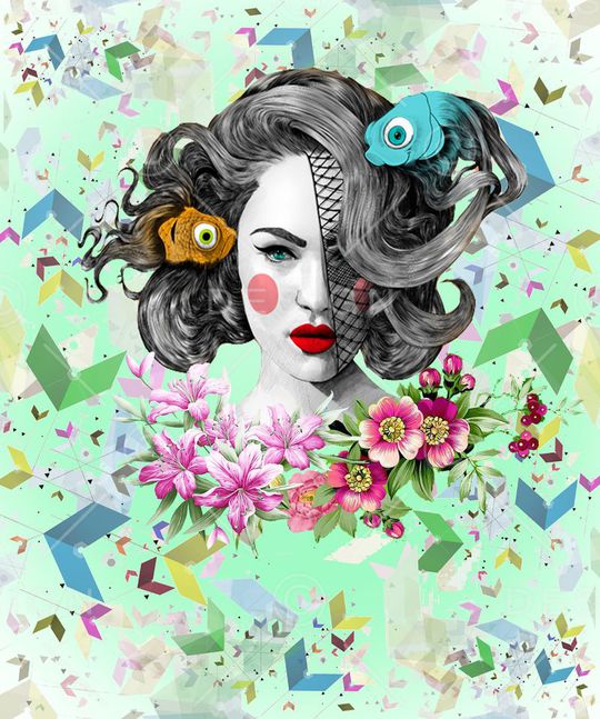 D-花卉印花华亿平台图片