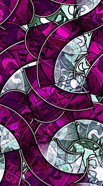 455400-抽象字母 玻璃透视肌理 线条 曲线