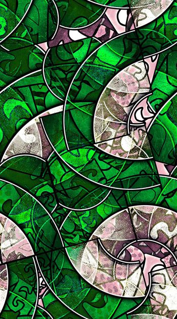 455401-抽象字母 玻璃透视肌理 线条 曲线