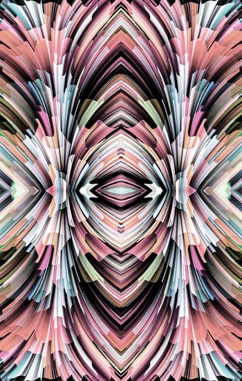 455407-分形艺术彩色对称几何