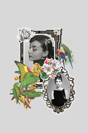 奥黛丽·赫本印花华亿平台图片