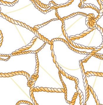 455505-抽象金色绳子绳索数码印布印花