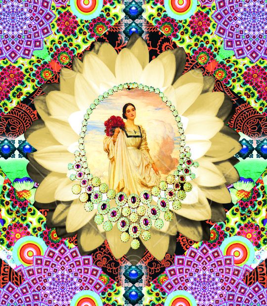 MAX-珠宝花卉印花华亿平台图片