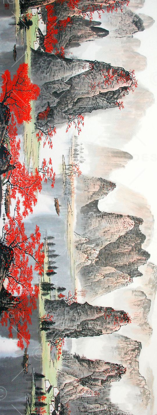 中国风印花华亿平台图片