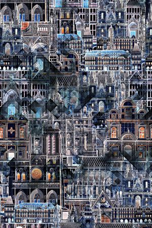 复古印花华亿平台图片