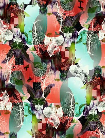 抽象印花华亿平台图片