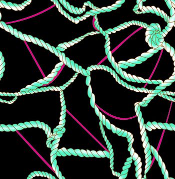 455651-抽象金色绳子绳索数码印布印花