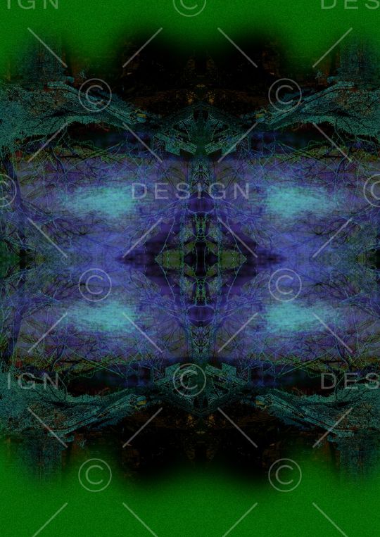 树枝印花华亿平台图片