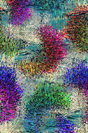 抽象印花华亿平台图片