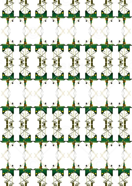 复古  阶梯 桌子 藤蔓印花华亿平台图片