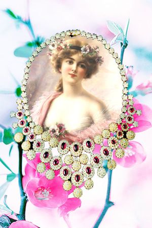 MAX-珠宝花卉印花华亿平台图片