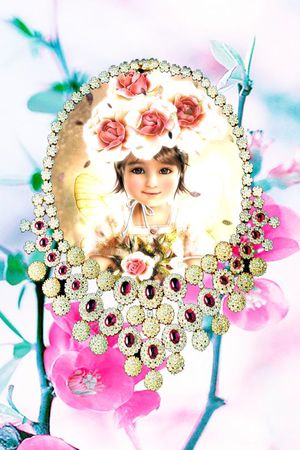 MAX-珠宝花卉印花华亿平台图片