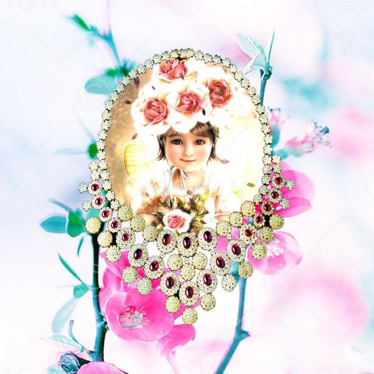 MAX-珠宝花卉印花华亿平台图片