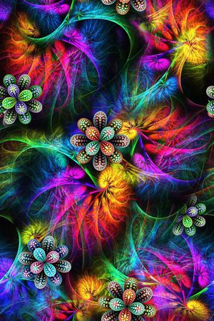 抽象印花华亿平台图片