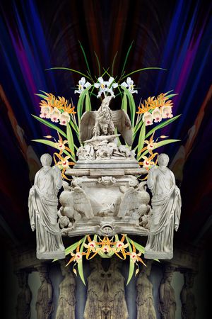 雕像印花华亿平台图片