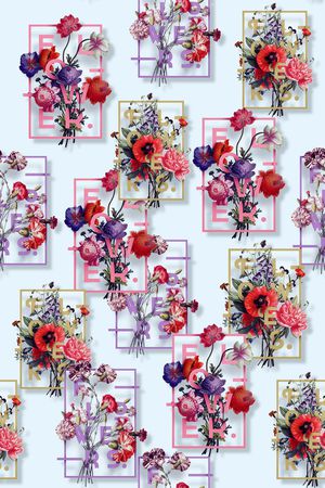 植物花卉印花华亿平台图片