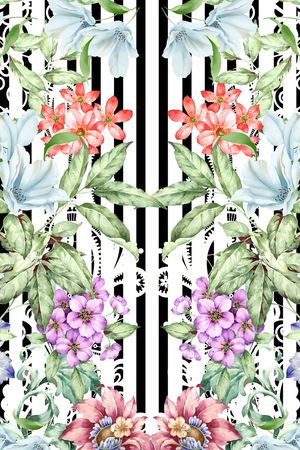 潮流时尚印花华亿平台图片