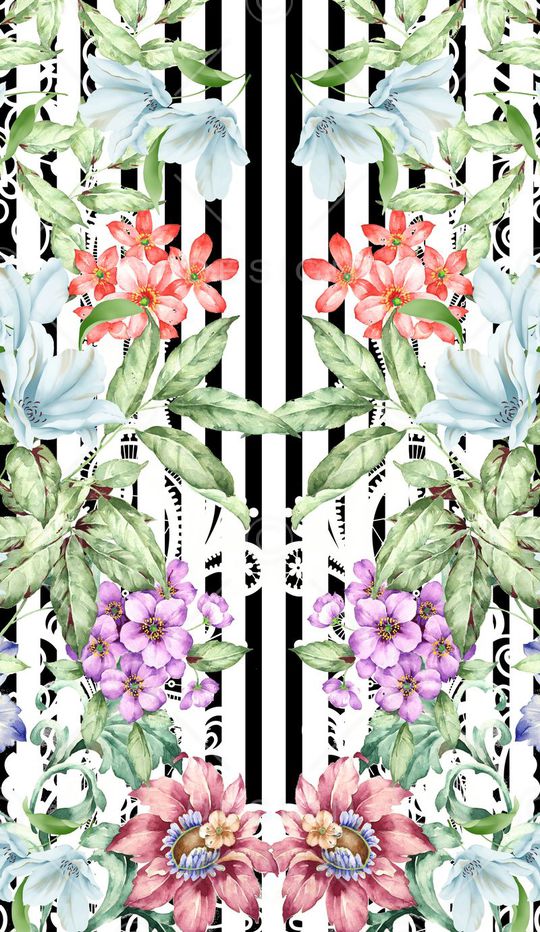 潮流时尚印花华亿平台图片