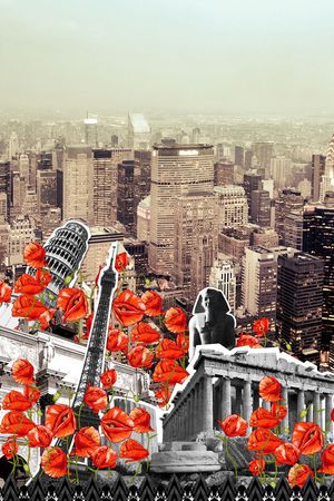 埃菲尔铁塔印花华亿平台图片