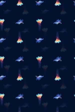 水母印花华亿平台图片