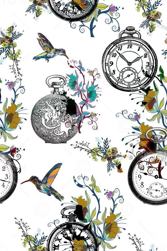 花鸟 怀表印花华亿平台图片