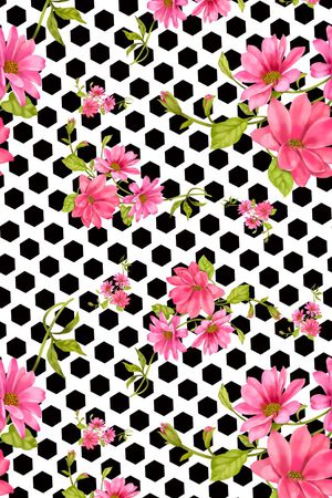 花朵印花华亿平台图片