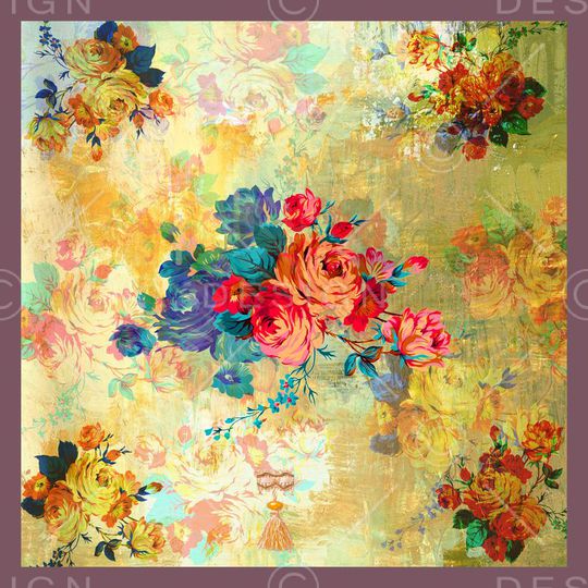 复古印花华亿平台图片