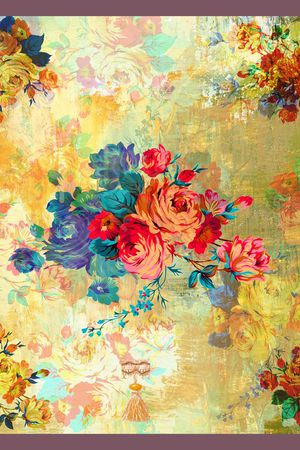 复古印花华亿平台图片