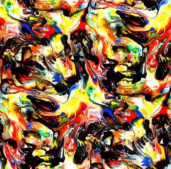 456124-抽象多彩油墨机理