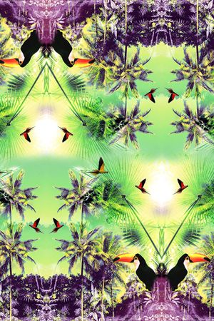 清新印花华亿平台图片