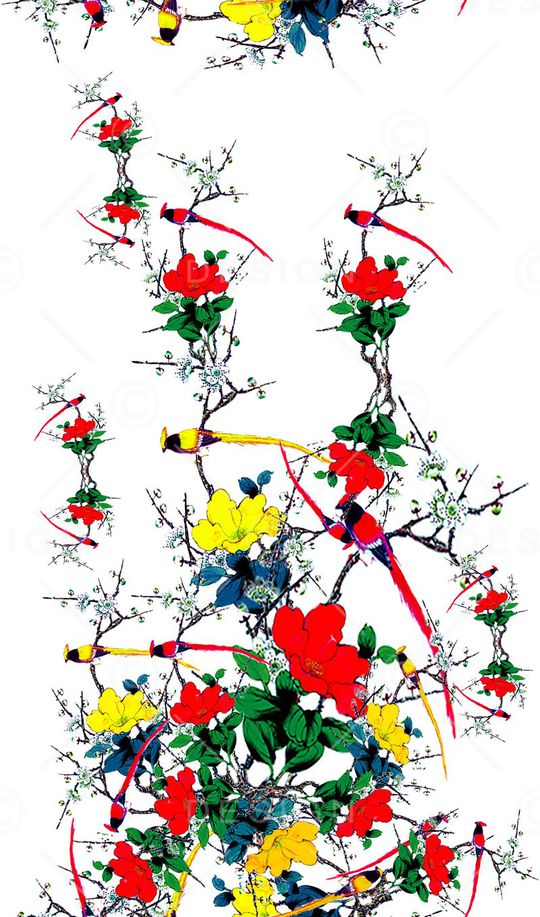 春去秋来印花华亿平台图片