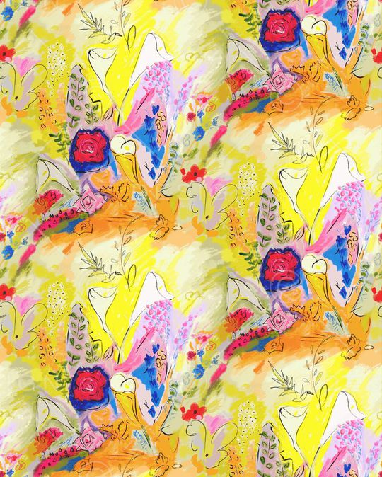 笔触印花华亿平台图片