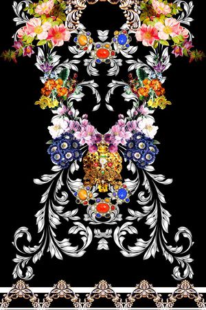 欧式印花华亿平台图片