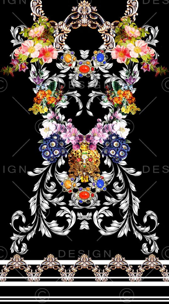 欧式印花华亿平台图片