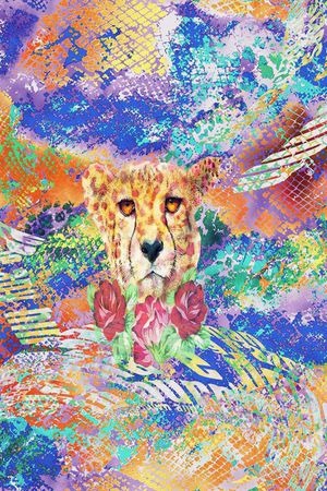 绚丽印花华亿平台图片