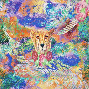 绚丽印花华亿平台图片