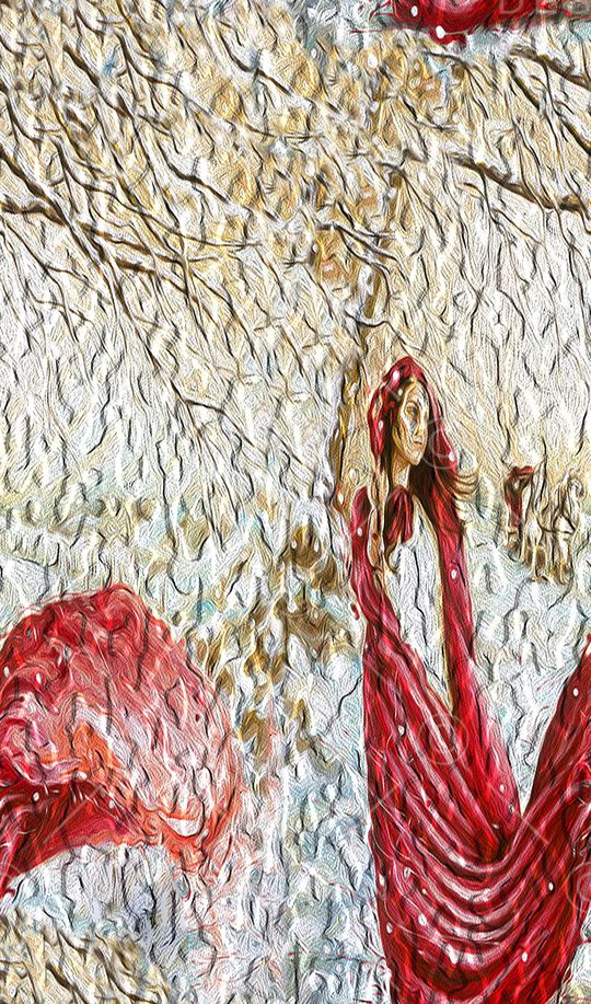 长发飘飘印花华亿平台图片