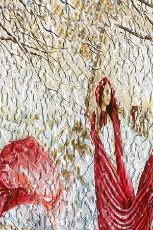 长发飘飘印花华亿平台图片