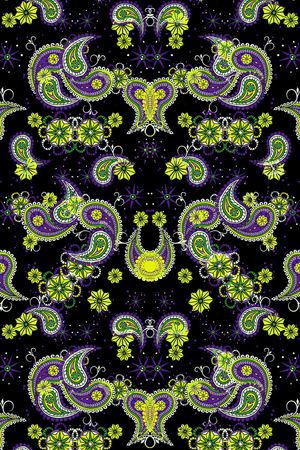 佩斯利风格印花华亿平台图片