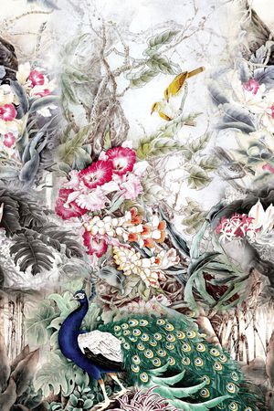 中国风印花华亿平台图片