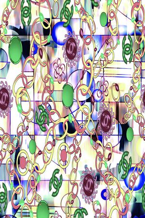 抽象印花华亿平台图片