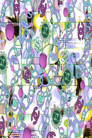 抽象印花华亿平台图片