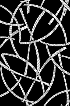 几何线条印花华亿平台图片