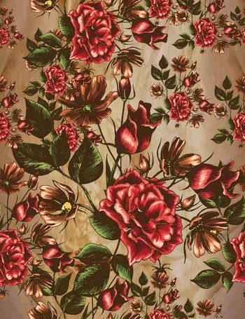 复古印花华亿平台图片