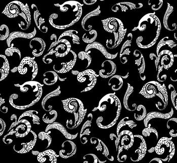 456923-潮流时尚大牌纯电脑手绘腰果花装饰男