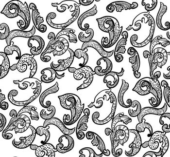 456924-潮流时尚大牌纯电脑手绘腰果花装饰男